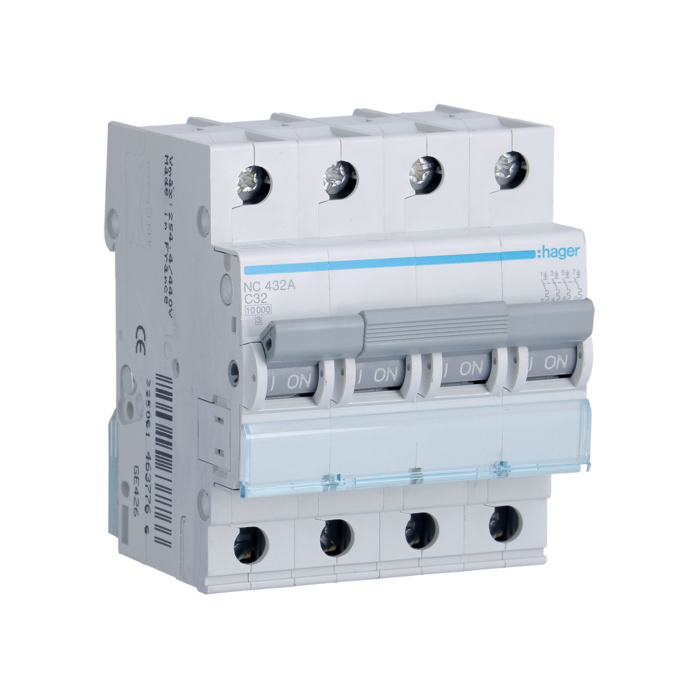 Automatski osigurač 32A, 4-polni, C, 10kA