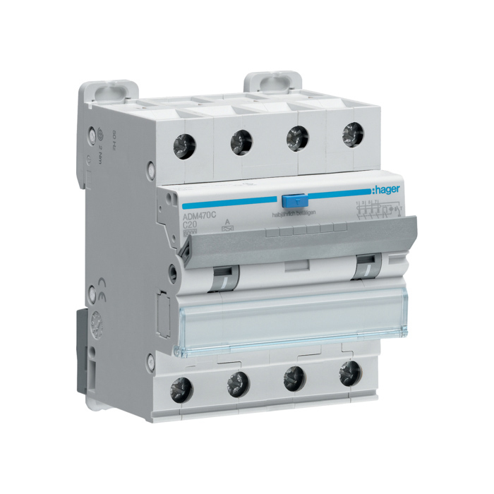 FID zaštitna sklopka, kombinovana, 4P, 20A, C, 30mA, tip A, 6kA