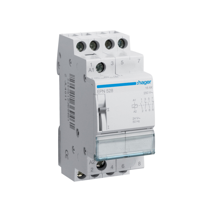 Impulsni relej 2NC.+2NO., In=16A, napon špule 24V(~), 12V(-), 2 modula