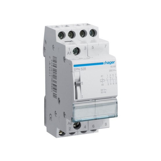 Impulsni relej 2NC.+2NO., In=16A, napon špule 24V(~), 12V(-), 2 modula