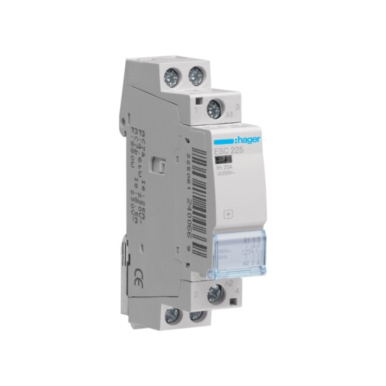 Kontakter 2NO., In=25A, 230V (~), 1 modul