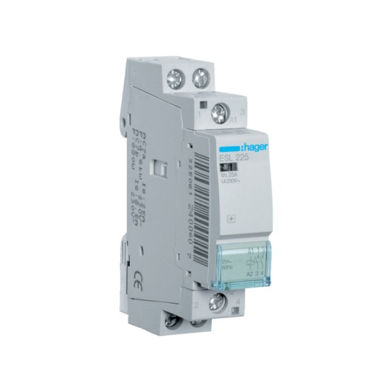 Kontakter 2NO., In=25A, 8V (~), 1 modul