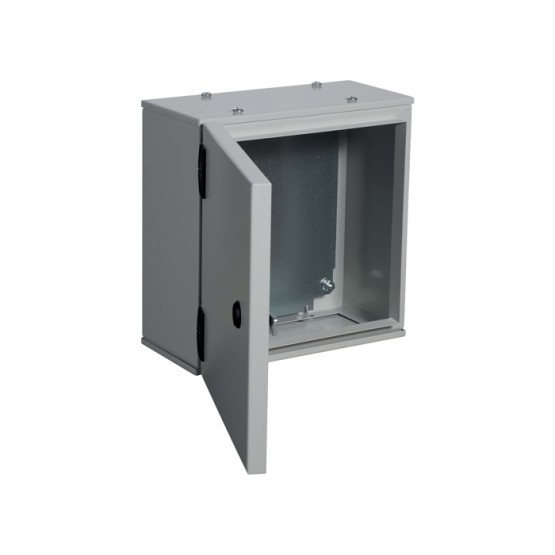 Metalni ormar orion.tech sa montažnom pločom, 300x300x160 mm