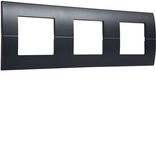 Okvir 3-struki horizontalni 3 x 2 modula, crna boja