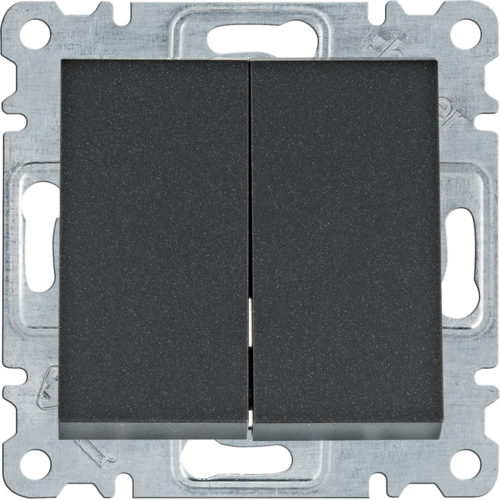 Prekidač serijski, 10A; Lumina, crna