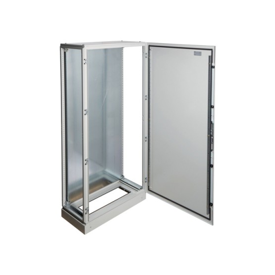 Samostojeći metalni ormar sa postoljem i montažnom pločom, dimenzija 2100x1000x500mm