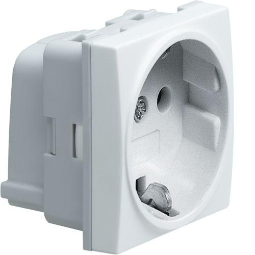 Šuko utičnica 16A, 230V, vijak priklj. bela boja