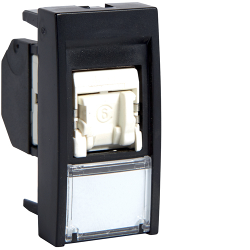 Utičnica računarska, RJ45 Cat.6 FTP 1M, crna boja