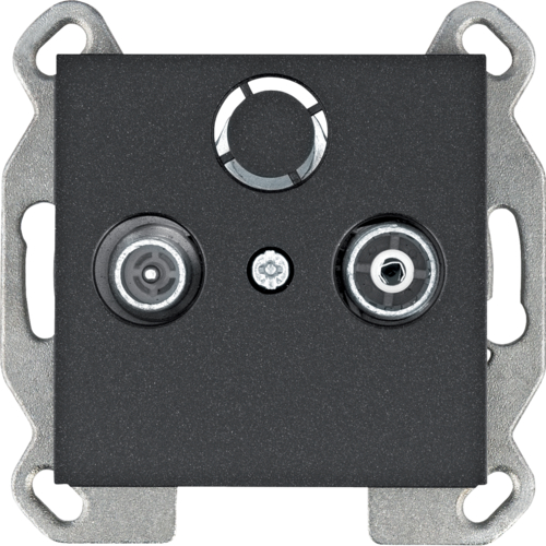 Utičnica RTV završna - crna