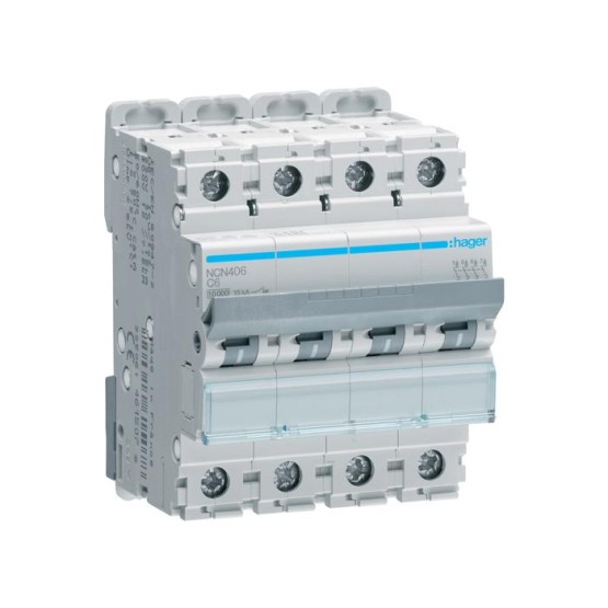 Automatski osigurač 6A, 4-polni, C, 10kA