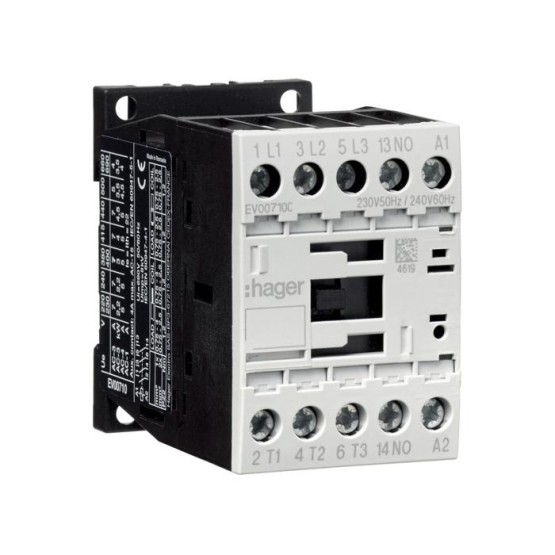 Kontakter 3P + 1NC 7A 3kW AC-3 230VAC