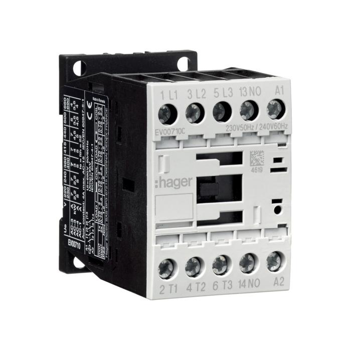 Kontakter 3P + 1NC 9A 4kW AC-3 230VAC