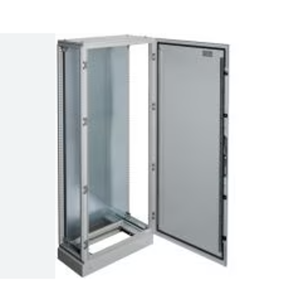 Samostojeći metalni ormar sa postoljem i montažnom pločom, dimenzija 2100x1000x400mm