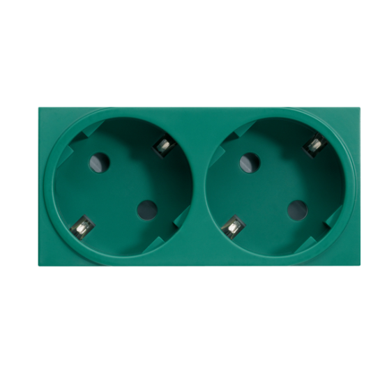 Systo blok utičnica dvostruka zelena, 16A